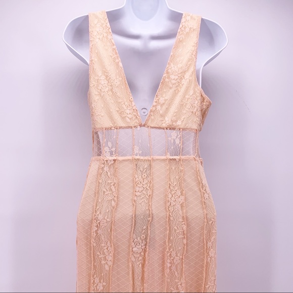 NEW NBD Libra Midi Dress in Nude Pink Sz XS - Picture 9 of 12